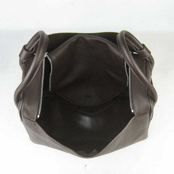 High Quality Replica Hermes Lindy 34CM Shoulder Bag Dark Coffee